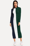 Striped Bodycon Maxi Dress