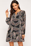 Karen Black Print Dress