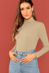 Turtle Neck Long Sleeve Top