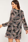 Karen Black Print Dress