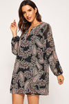 Karen Black Print Dress
