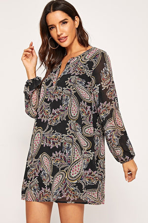 Karen Black Print Dress